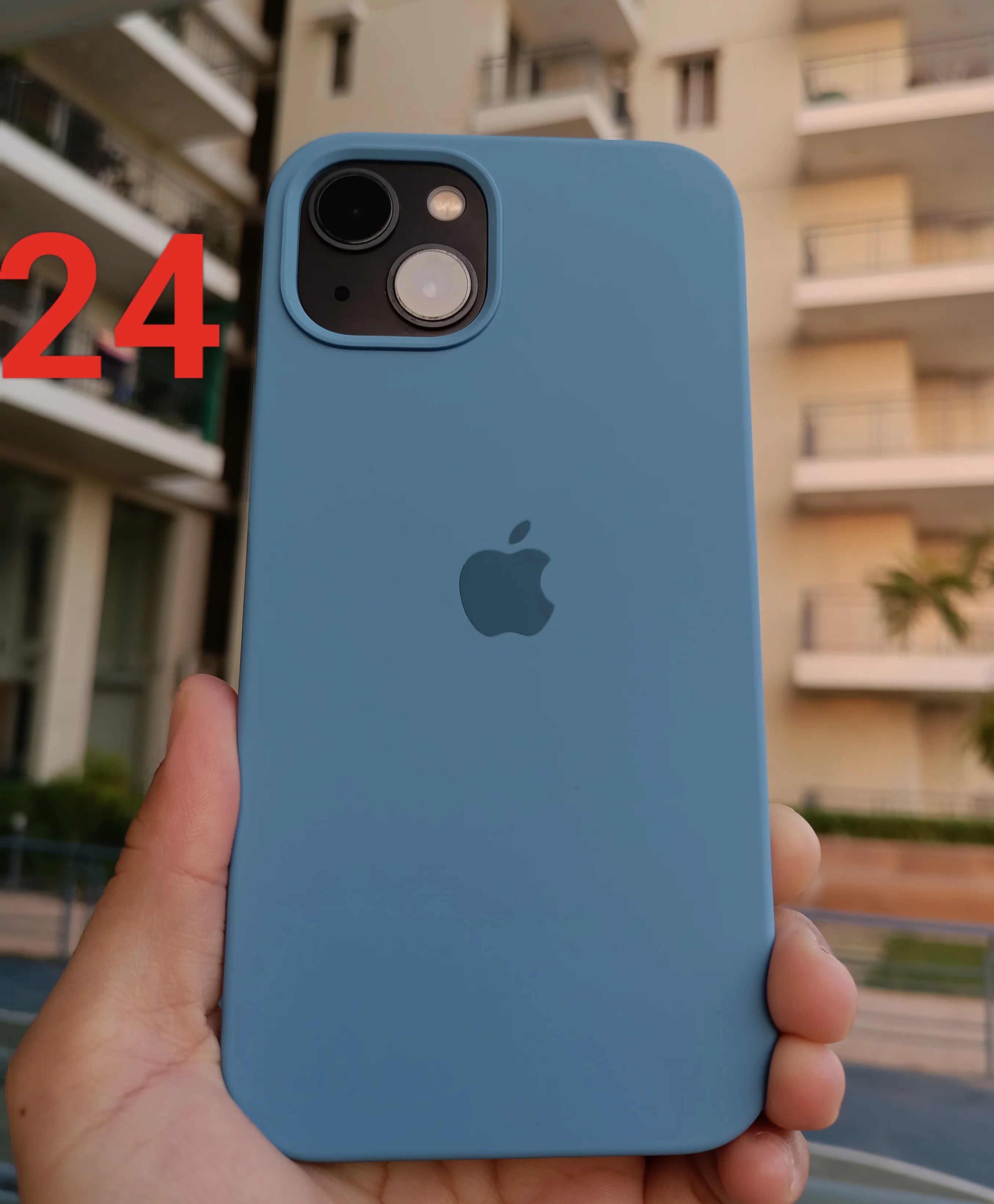 iPhone Silicone Case (Light Blue)