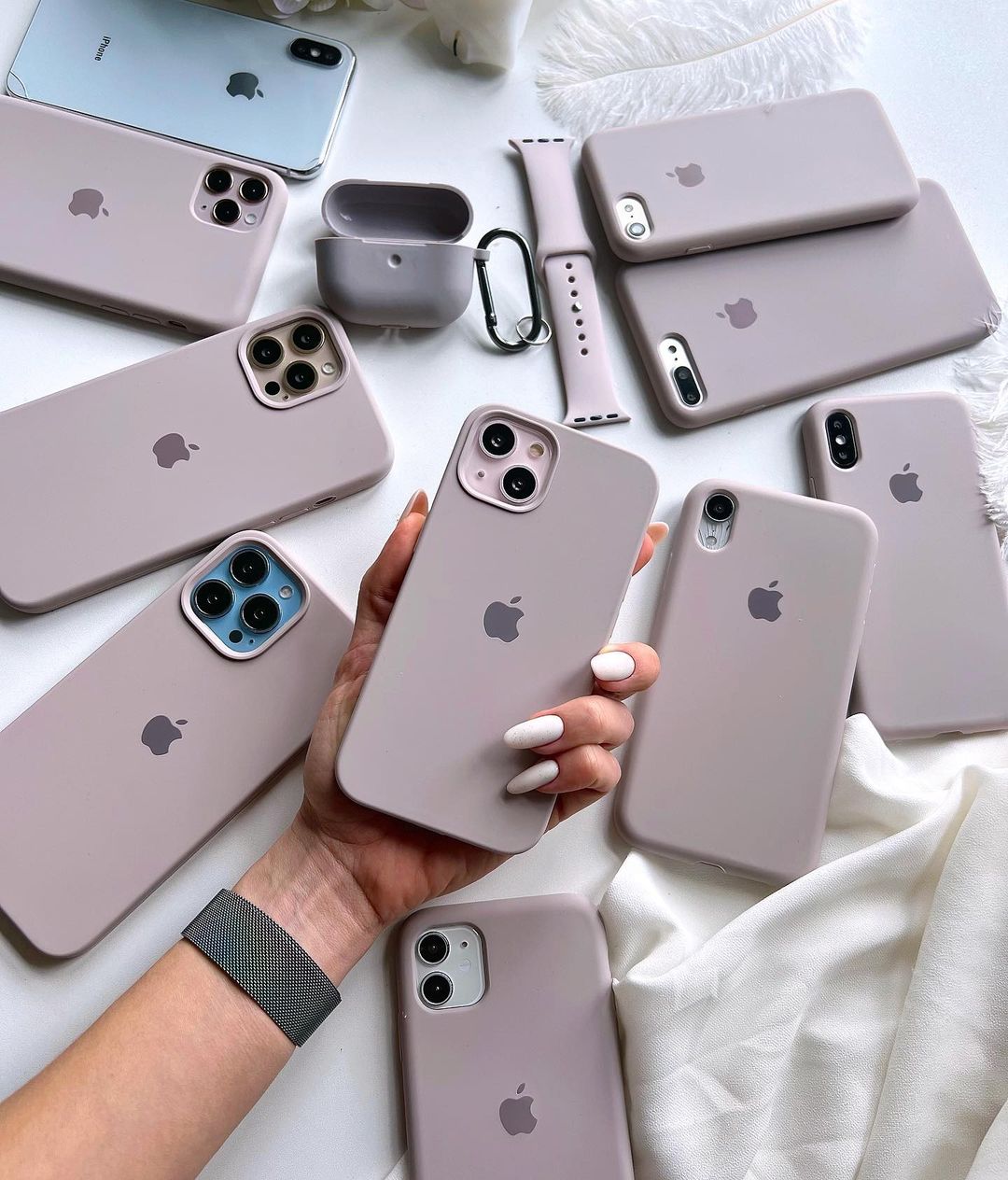 iPhone Silicone Case (Lavender Violet)