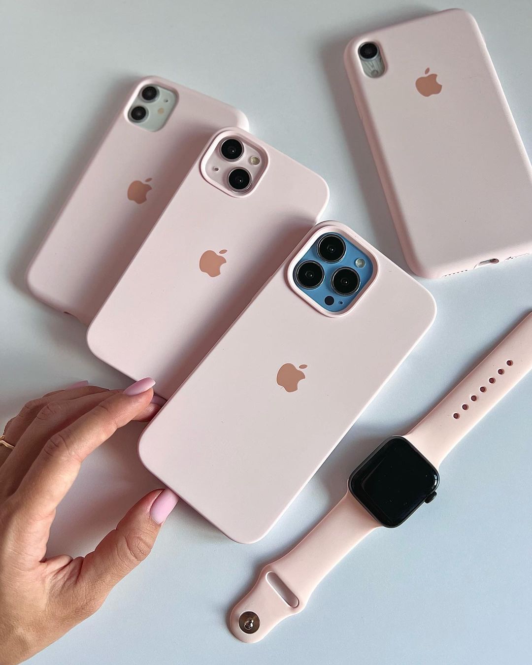 iPhone Silicone Case (Chalk Pink)