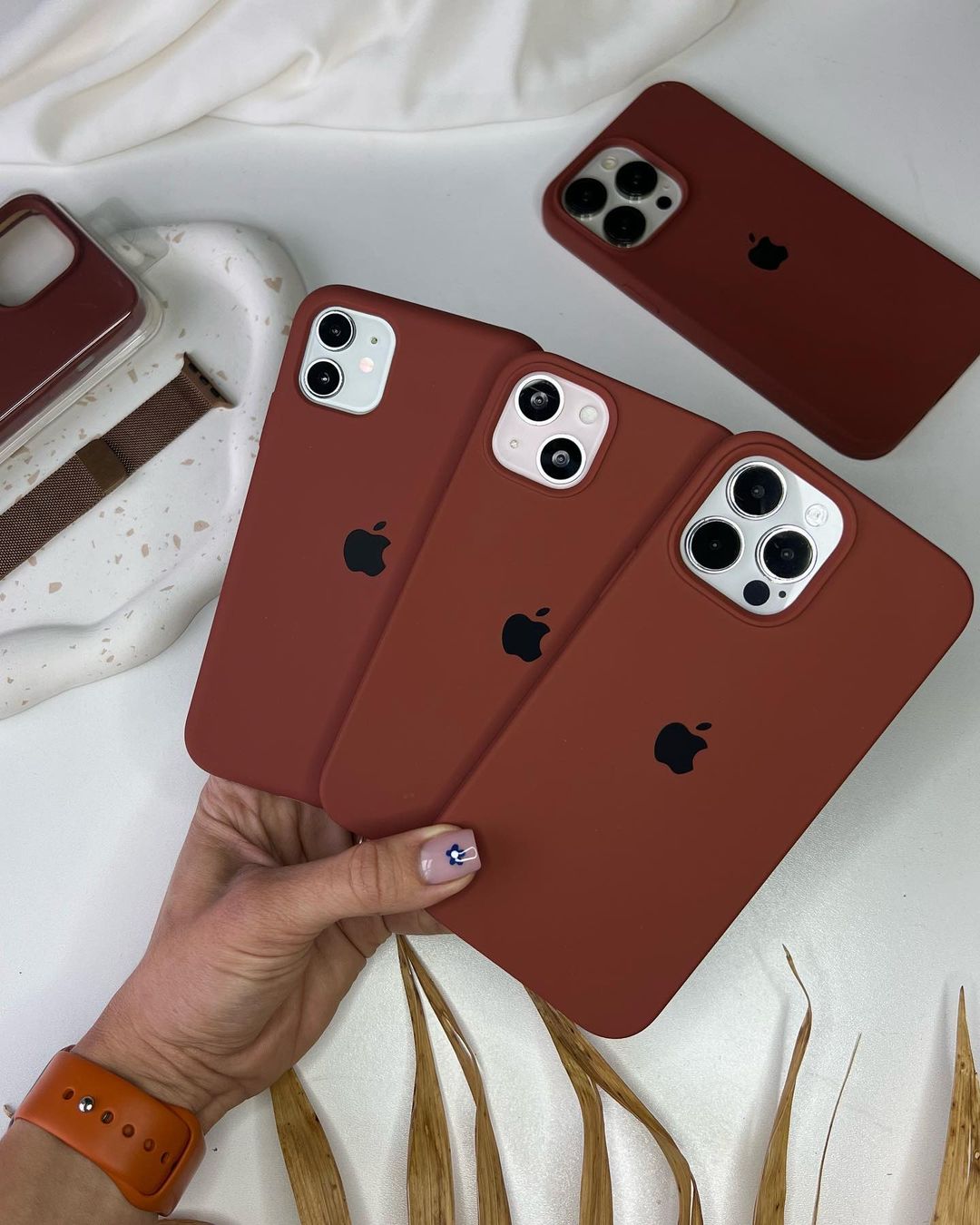iPhone Silicone Case (Tan Brown)