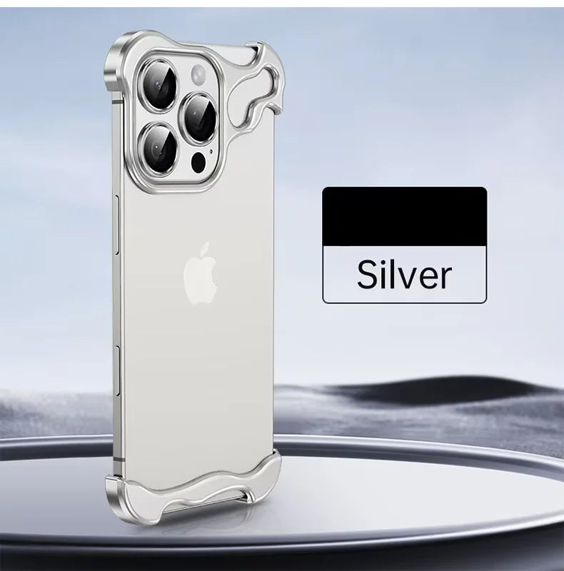 Luxury Aluminum Borderless Bumper Case with Camera Rings