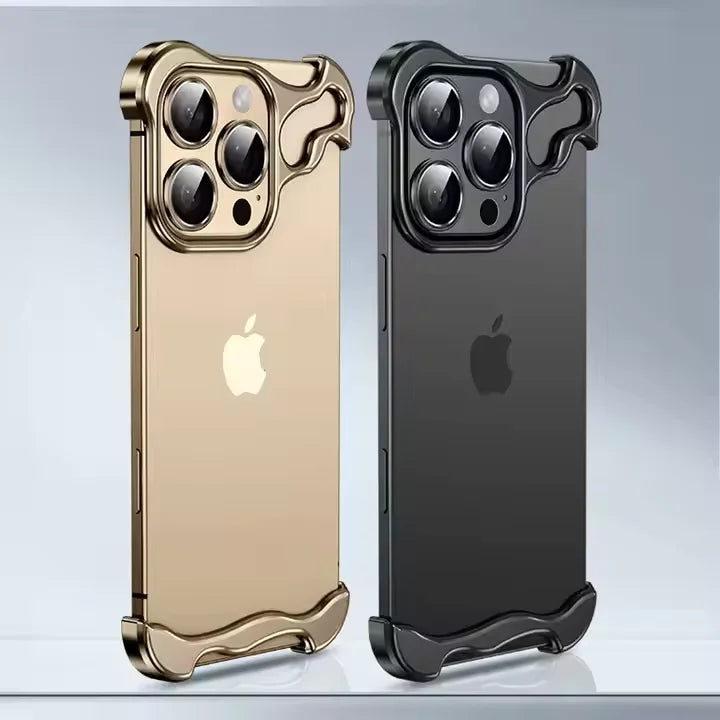 Luxury Aluminum Borderless Bumper Case with Camera Rings