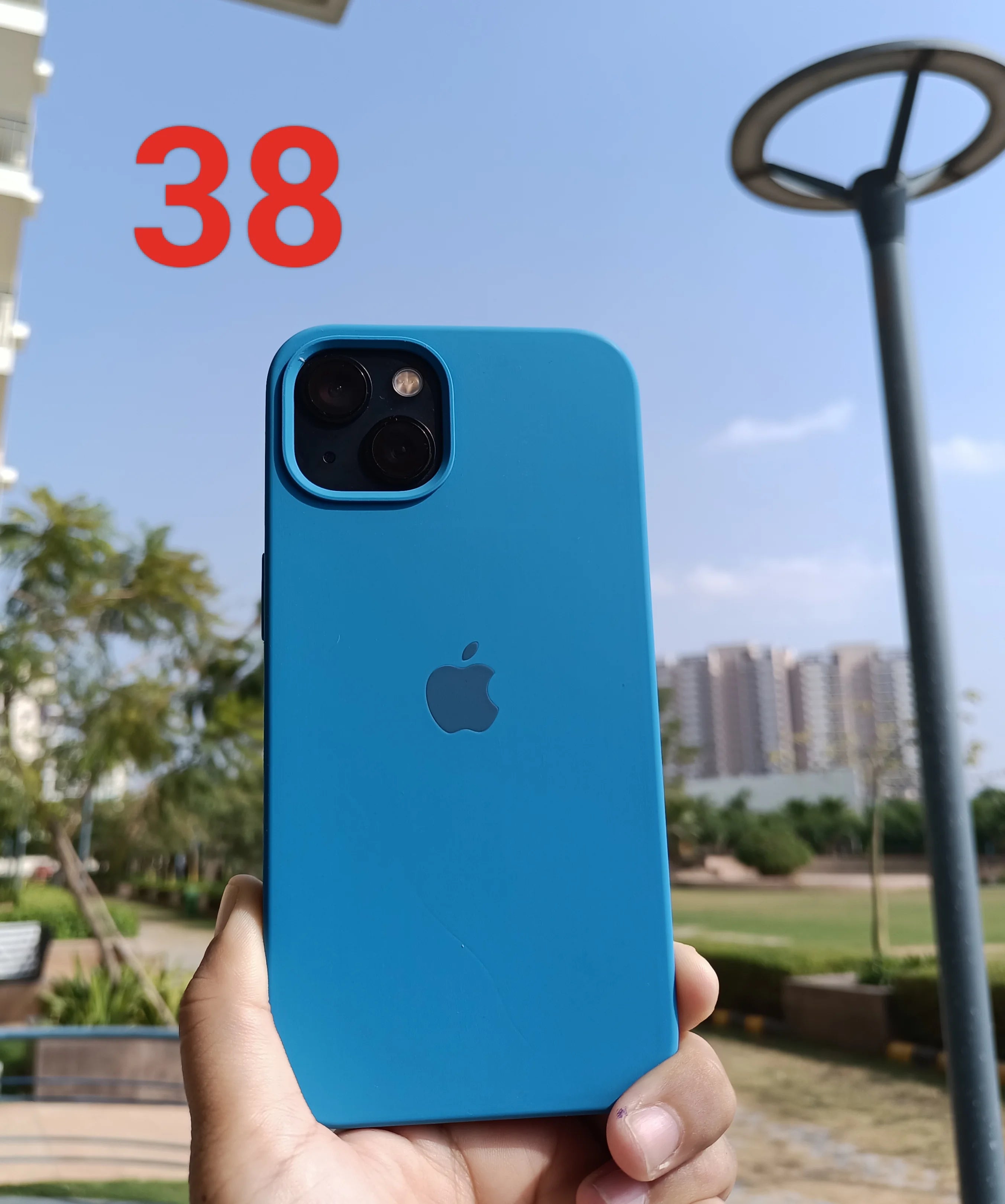 iPhone Silicone Case (Cowboy Blue)