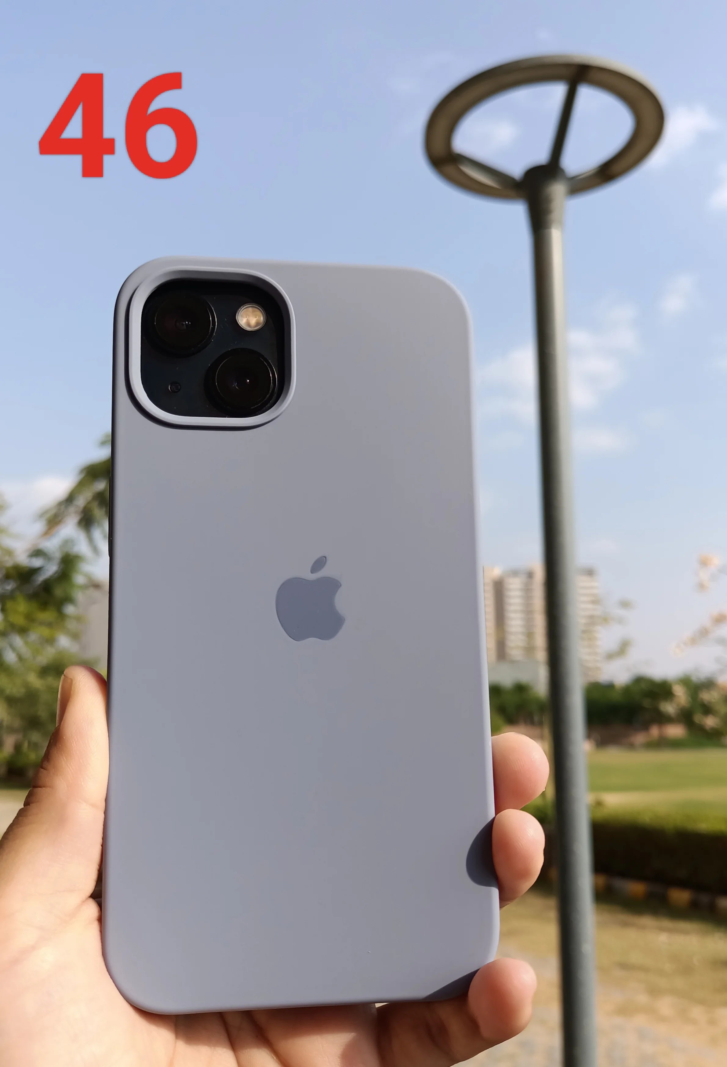 iPhone Silicone Case (Lavender Gray)