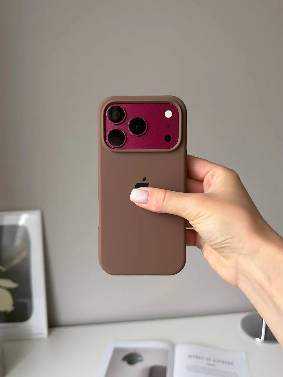 🤎 New Brown iPhone Silicone Case | Premium Soft Touch Cover