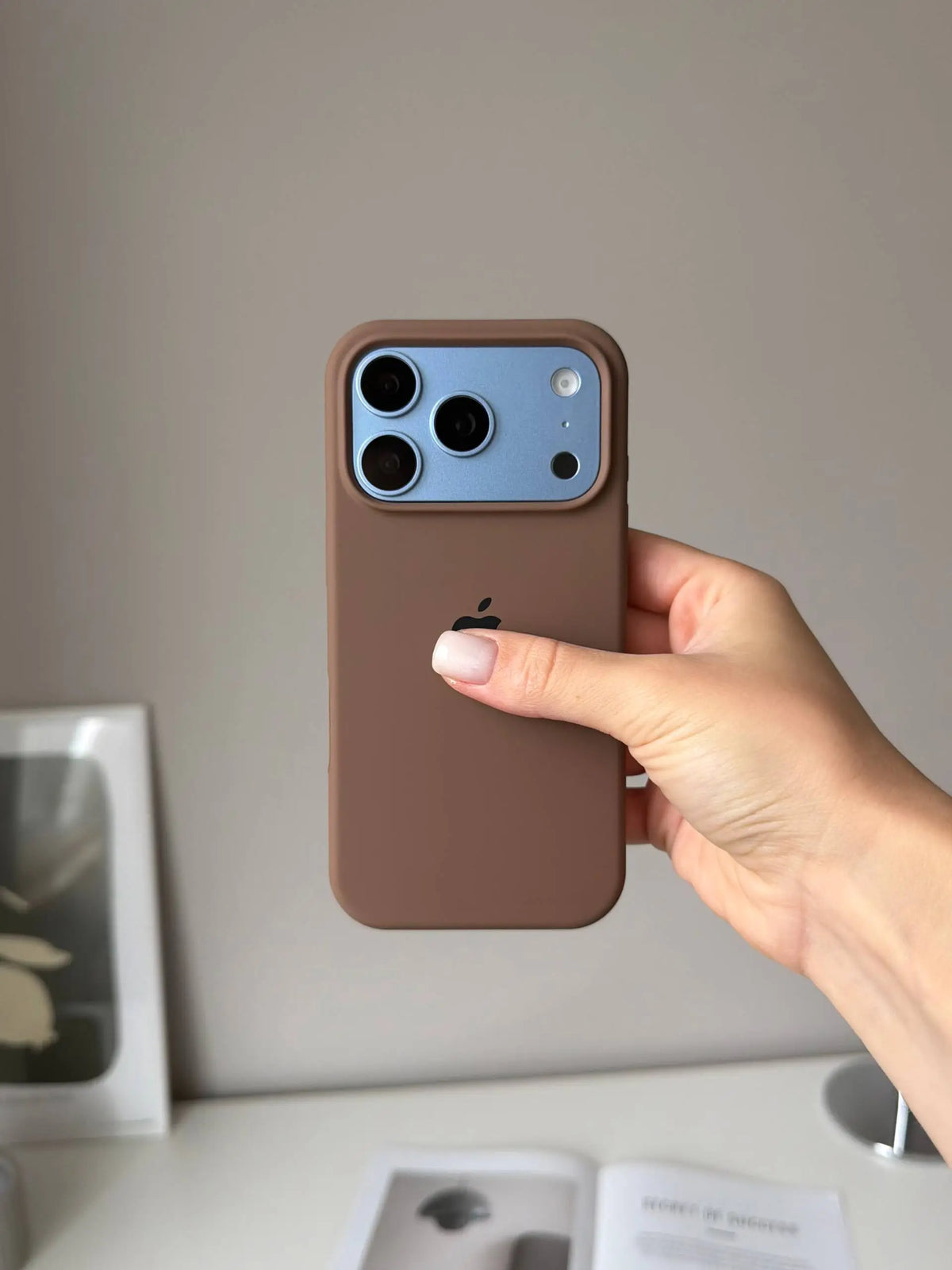 π€ New Brown iPhone Silicone Case | Premium Soft Touch Cover