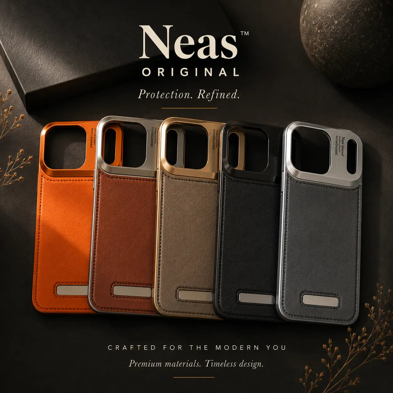 Premium Metallic AeroFlex Leather Perfume MagSafe Case for iPhone 17 Series