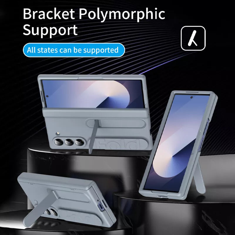 Galaxy Z Fold Wristband Stand Case – Shockproof Foldable Cover with Grip Strap | Neas Original