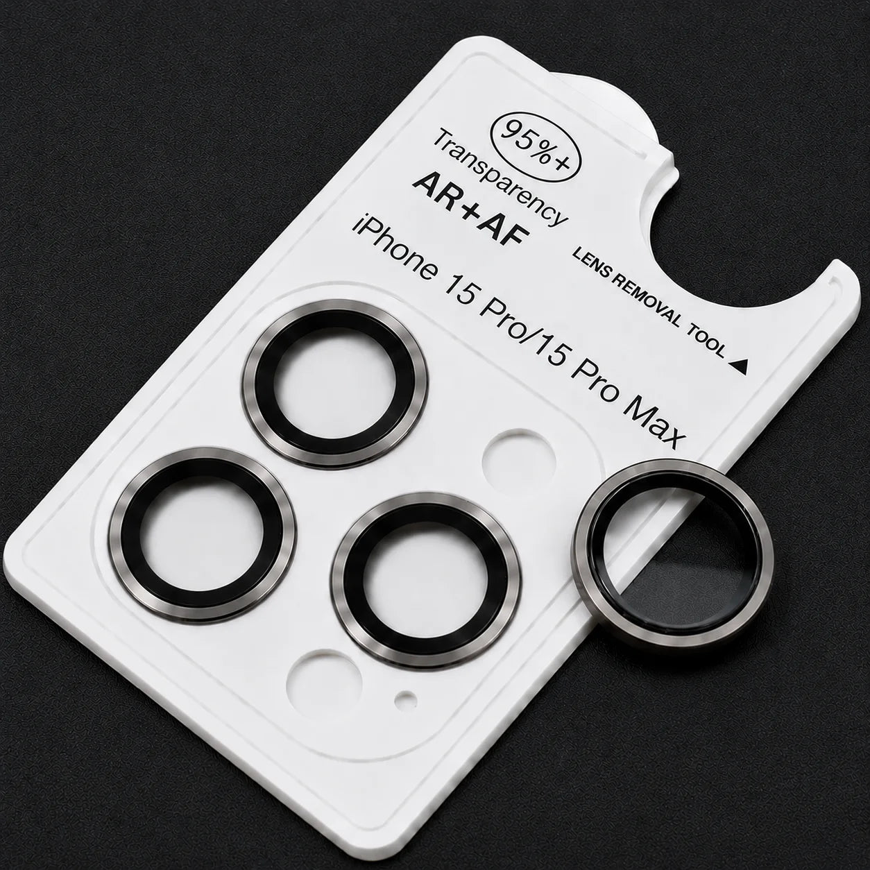 iPhone Camera Lens Ring Protector (13 to 17 Pro Max) – AR+AF Metal Camera Ring | Anti-Scratch Lens Protection | Neas Original