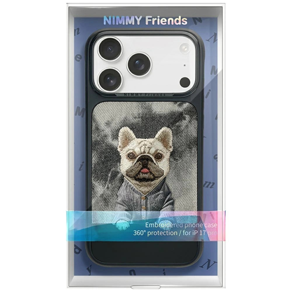 Nimmy French Bulldog iPhone Case – Aesthetic Cute Dog Cover (Black Edition)