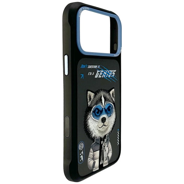 Nimmy Wolf iPhone Case – Premium Cool Aesthetic Dog Cover (Black)
