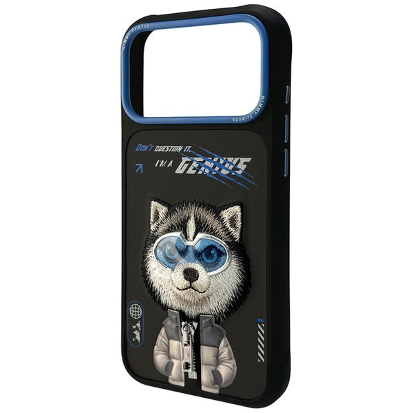 Nimmy Wolf iPhone Case – Premium Cool Aesthetic Dog Cover (Black)