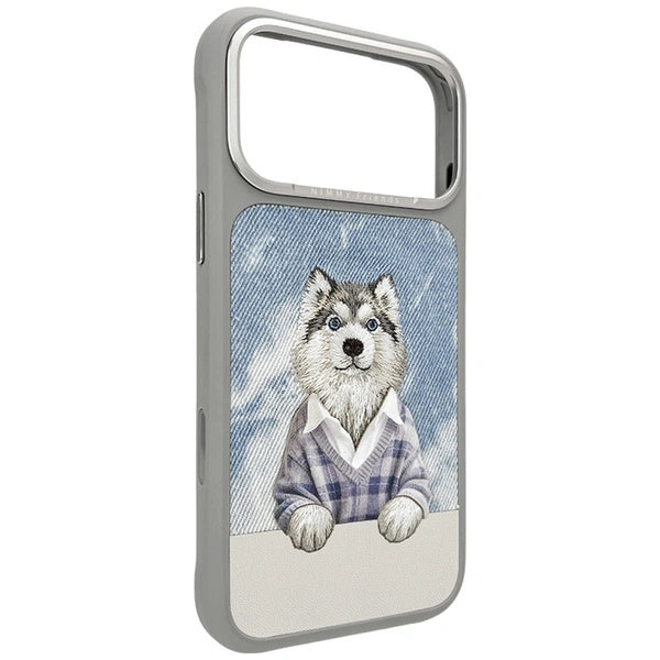 Nimmy Husky iPhone Case – Stylish Grey Aesthetic Dog Cover