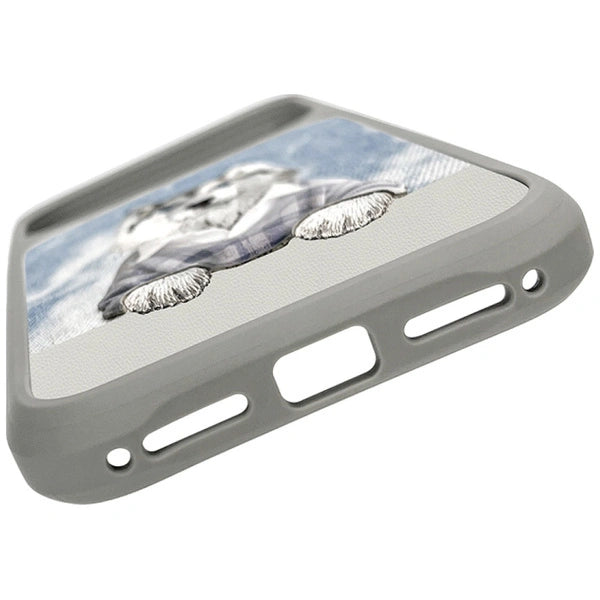 Nimmy Husky iPhone Case – Stylish Grey Aesthetic Dog Cover
