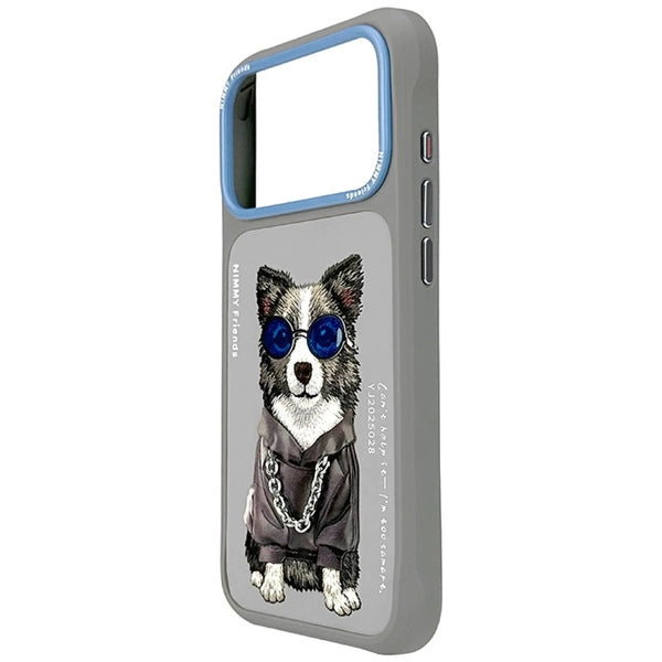 Nimmy Glasses Cool Dog iPhone Case β Premium 3D Cute Grey Aesthetic Cover (Shockproof & Stylish)