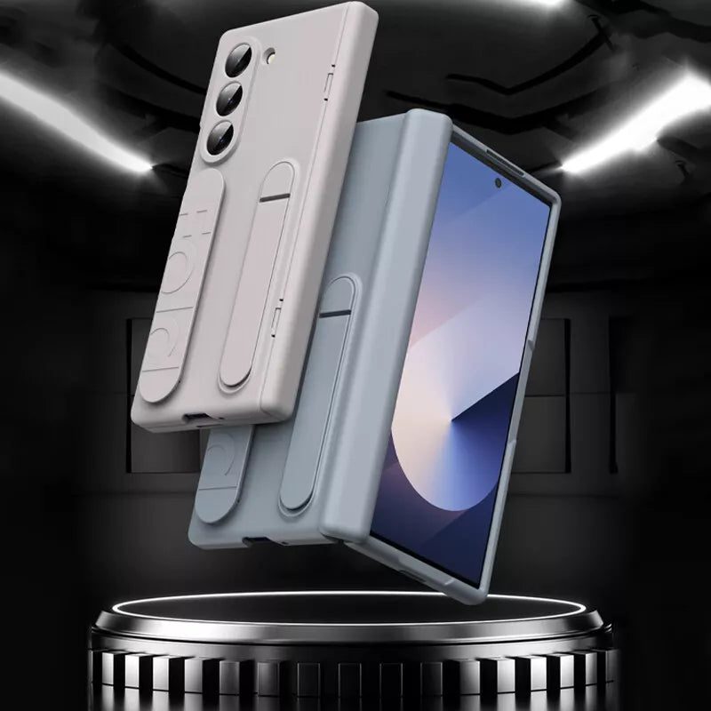 Galaxy Z Fold Wristband Stand Case – Shockproof Foldable Cover with Grip Strap | Neas Original