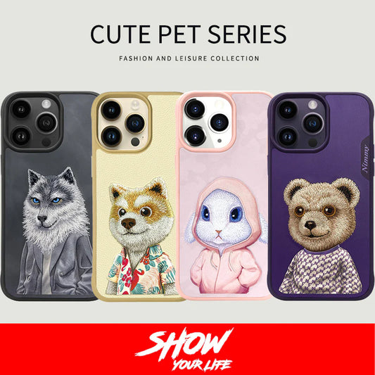 Nimmy Cute Pet Embroidery Case Cover