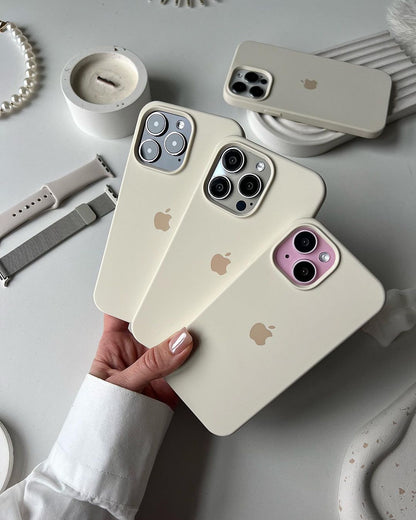 iPhone Silicone Case (Antique White)