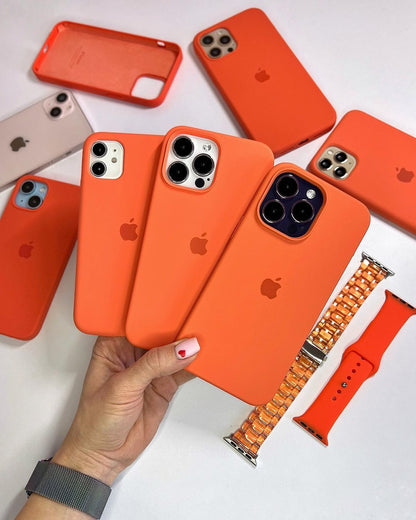 iPhone Silicone Case (Orange)