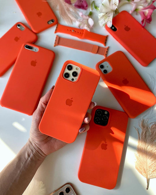 iPhone Silicone Case (Orange)