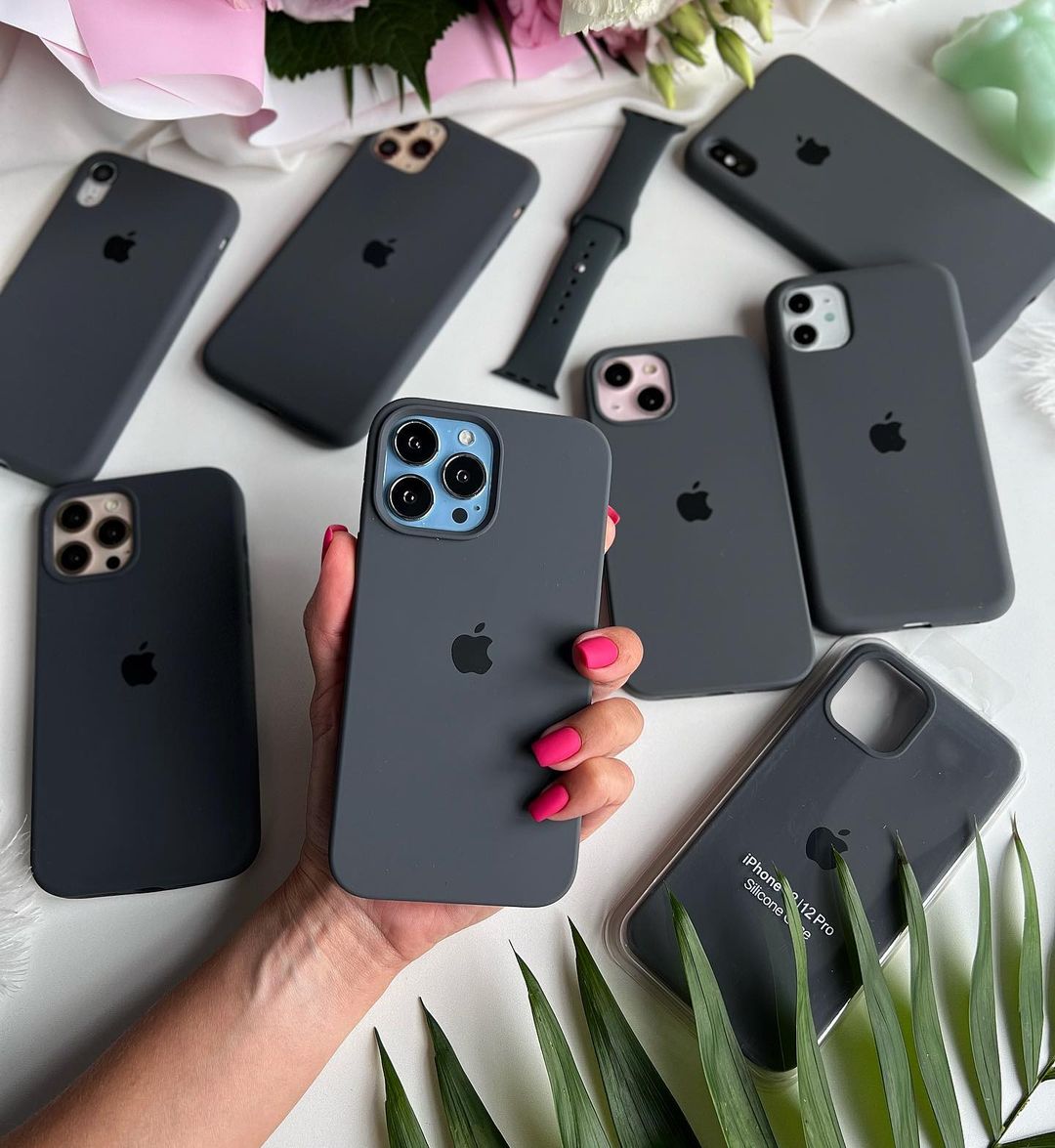 iPhone Silicone Case – Charcoal Gray Black | Neas Original