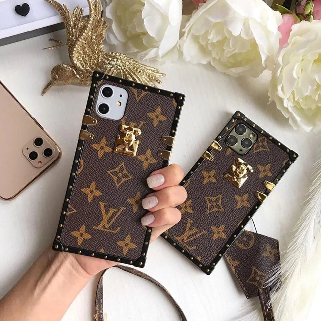 LV Trunk Leather Phone Case