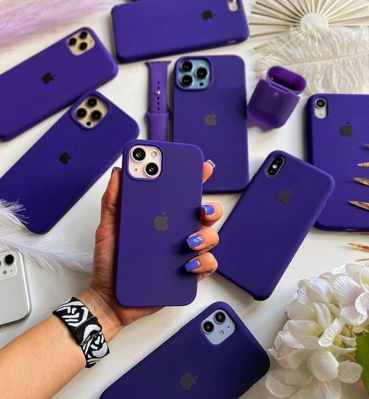 iPhone Silicone Case (Dark Purple)