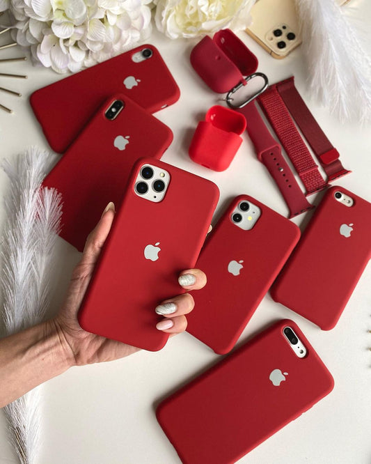 iPhone Silicone Case  (Derby Red)