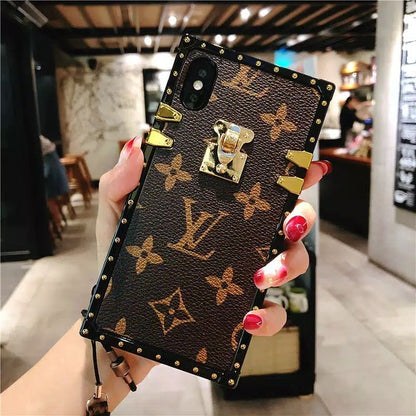 LV Trunk Leather Phone Case