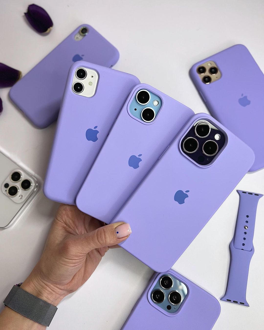 iPhone Silicone Case (Light Purple)