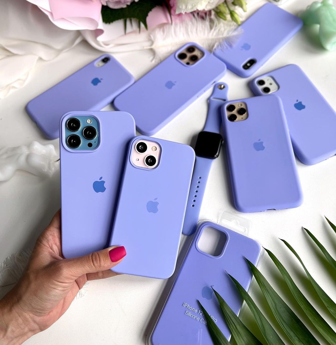 iPhone Silicone Case (Light Purple)