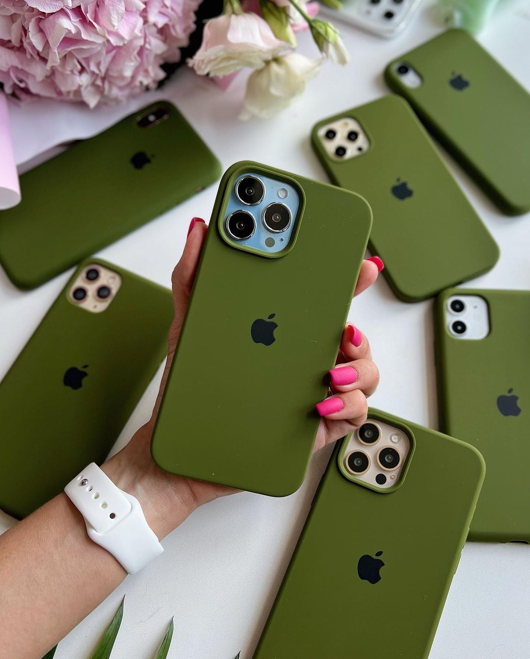 iPhone Silicone Case (Pine Forest Green)