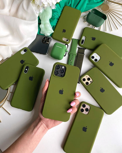 iPhone Silicone Case (Pine Forest Green)