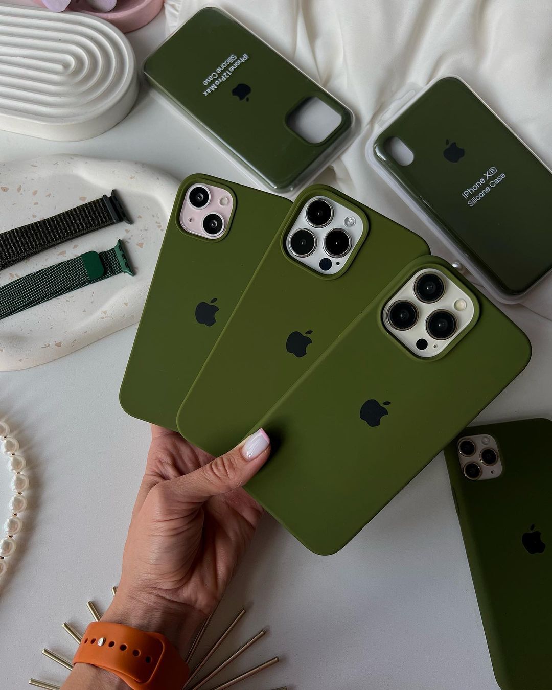 iPhone Silicone Case (Pine Forest Green)