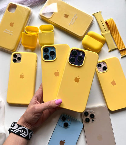 iPhone Silicone Case (Yellow)