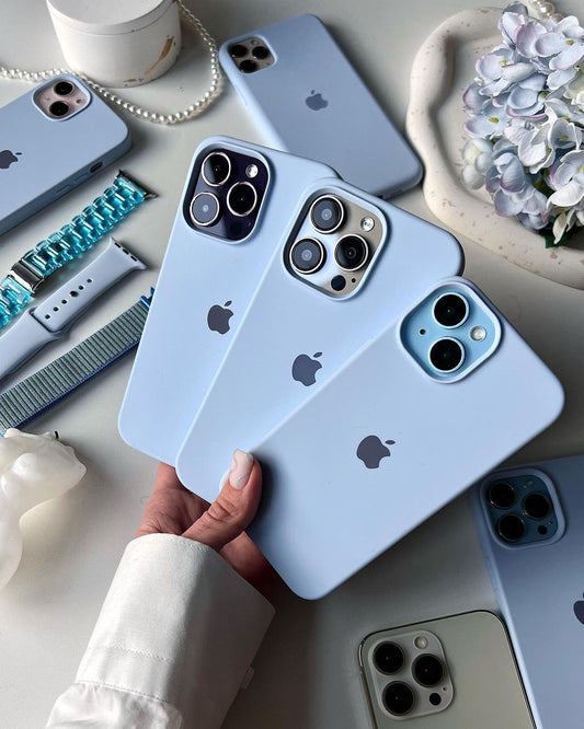 iPhone Silicone Case (Lilac Blue)