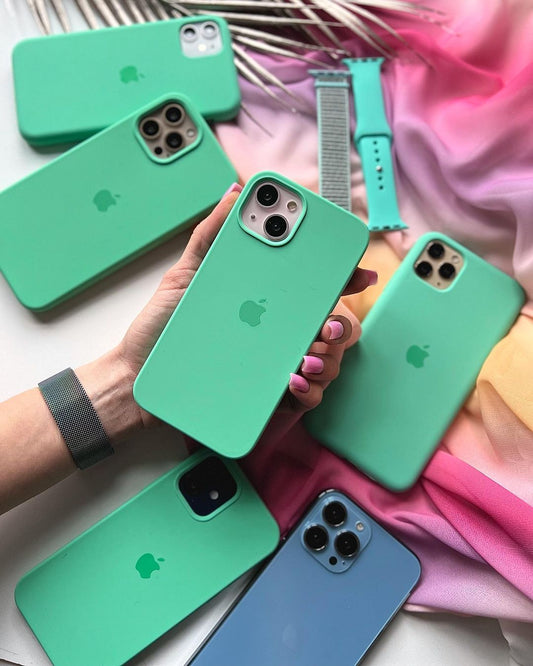 iPhone Silicone Case (Rehmannia Green)