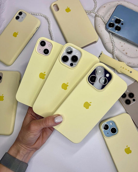 iPhone Silicone Case (Milk Yellow)