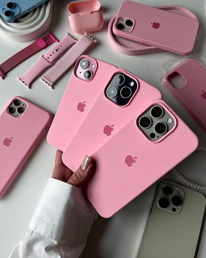 iPhone Silicone Case (Rose Pink)