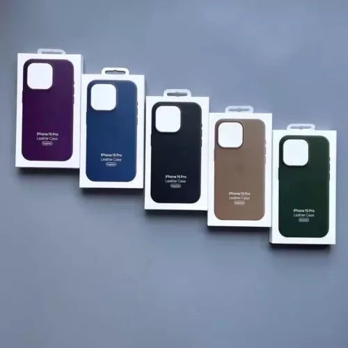 iPhone 15 Series Leather Case with MagSafe