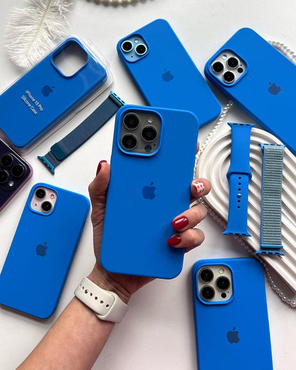 iPhone Silicone Case (Mediterranean Blue)