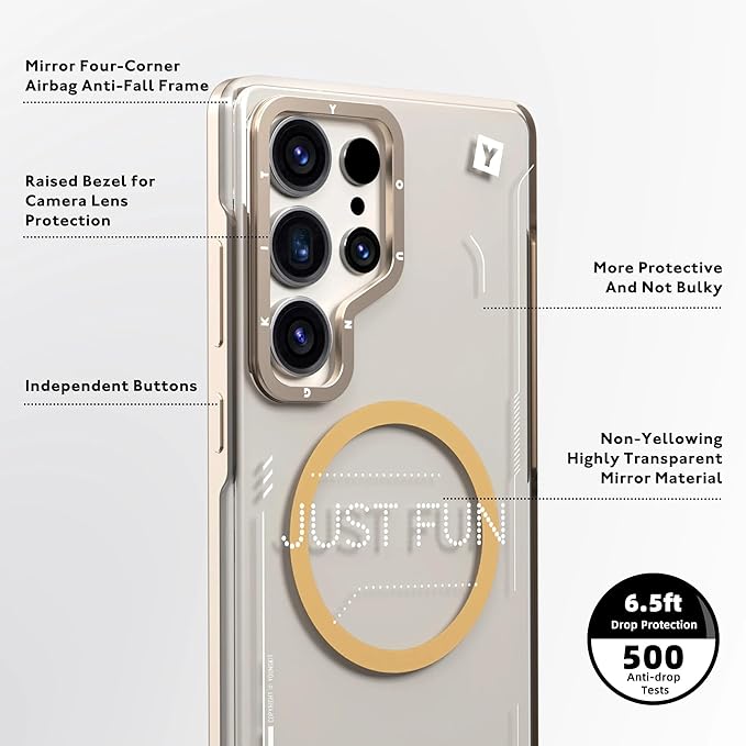 Youngkit “Just Fun” Samsung Galaxy S25 Ultra Case – Black & Desert
