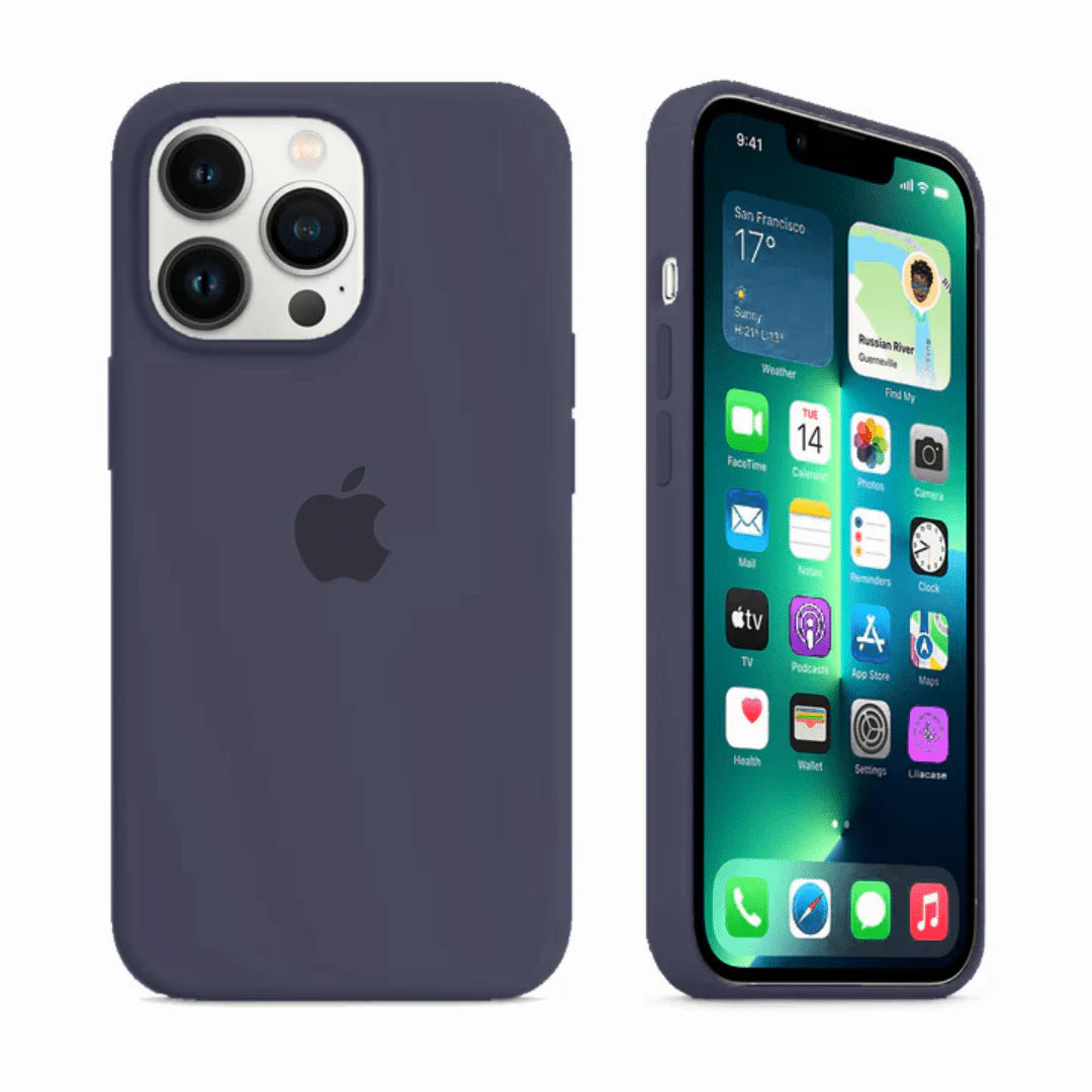 iPhone Silicone Case (Midnight Blue)