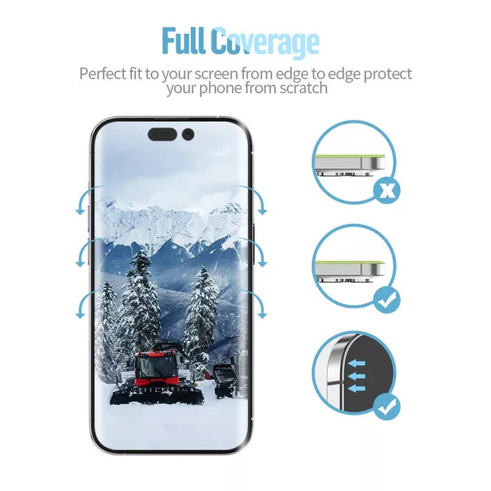 Blueo Privacy Tempered Glass for iPhone 13–17 Pro Max | Anti-Peep, 9H Hardness, HD Clarity