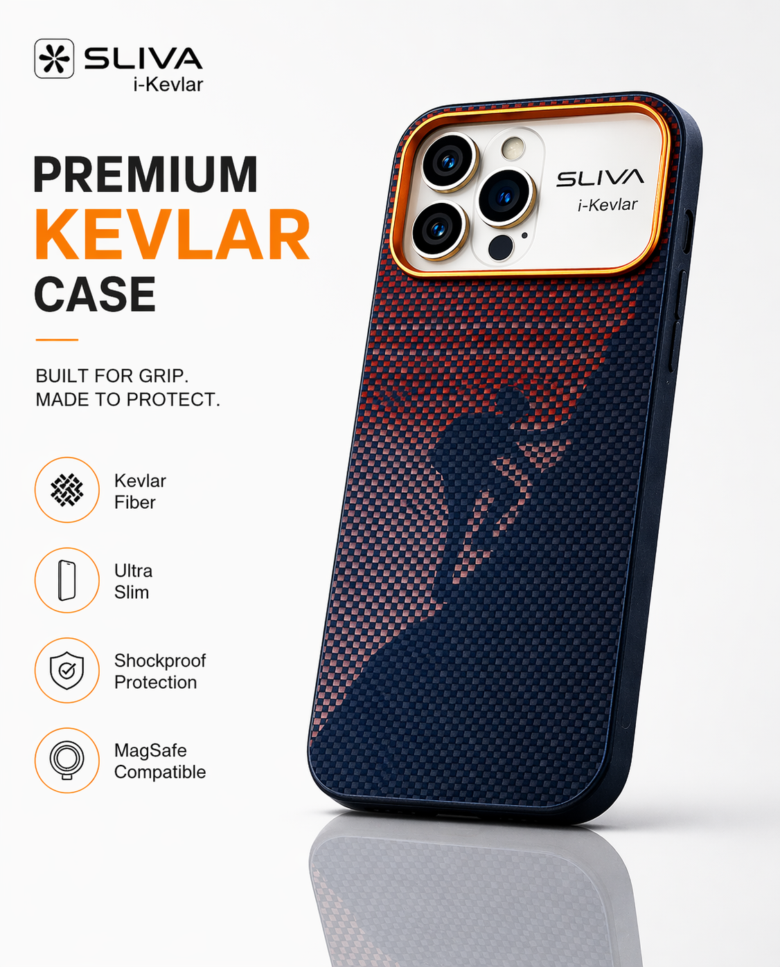 SLIVA i-Kevlar Carbon Fiber Case – Climber Edition for iPhone