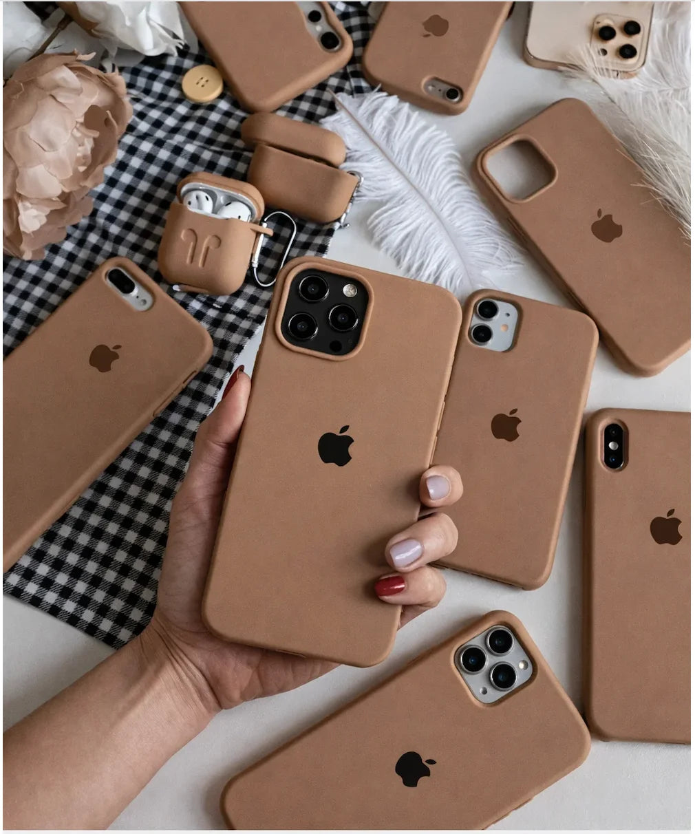 Desert Golden Silicone iPhone Case – Premium Soft Touch Protective Cover | Neas Original