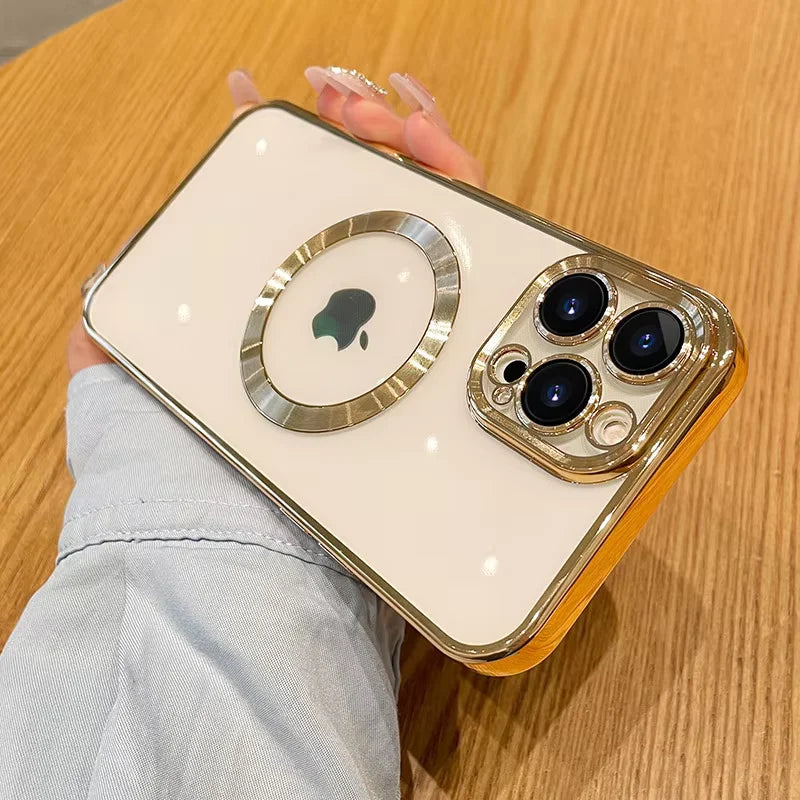 iPhone_Logo‑Cut Electroplated Shockproof Case