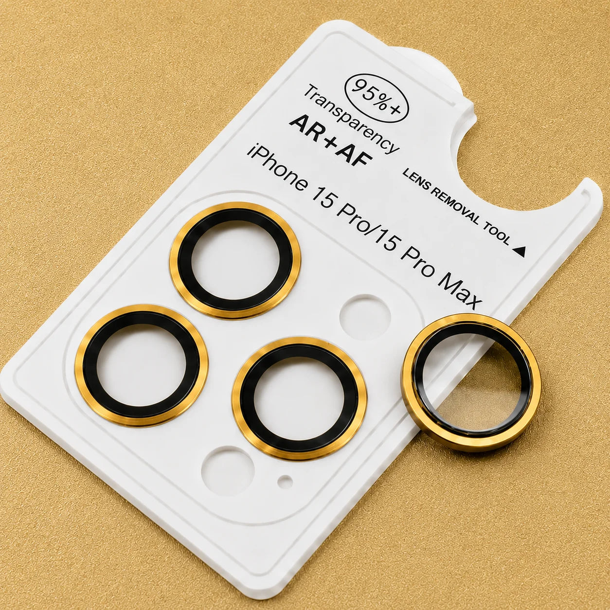 iPhone Camera Lens Ring Protector (13 to 17 Pro Max) – AR+AF Metal Camera Ring | Anti-Scratch Lens Protection | Neas Original