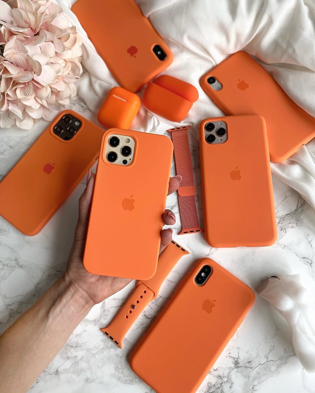 iPhone Silicone Case (Golden Orange)