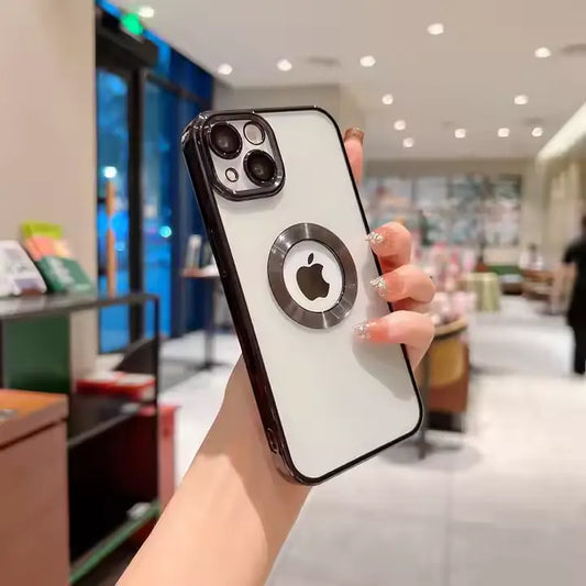 iPhone_Logo‑Cut Electroplated Shockproof Case